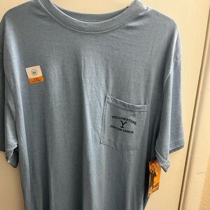 Men's Blue T-Shirt Yellowstone TV on Paramount